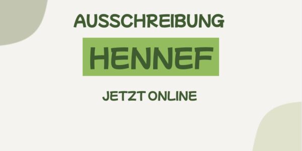 Ausschreibung Hennef ist online