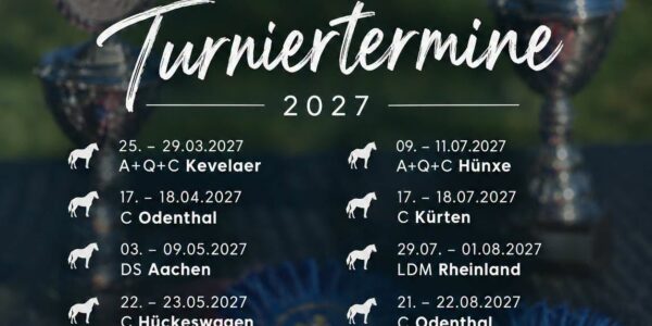 Turniertermine 2027